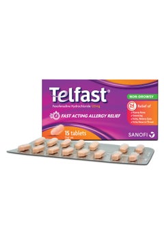 TELFAST Telfast 120 mg 15 Tablets  - Image 1