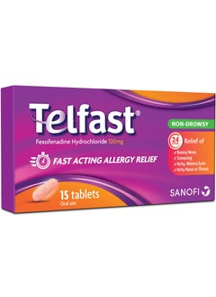 TELFAST Telfast 120 mg 15 Tablets  - Image 2