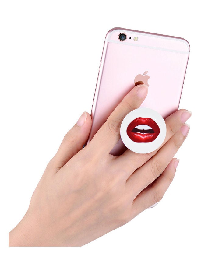 NIBEMINENT Universal Cute Printed Expanding Phone Grip Holder White  - Image 2