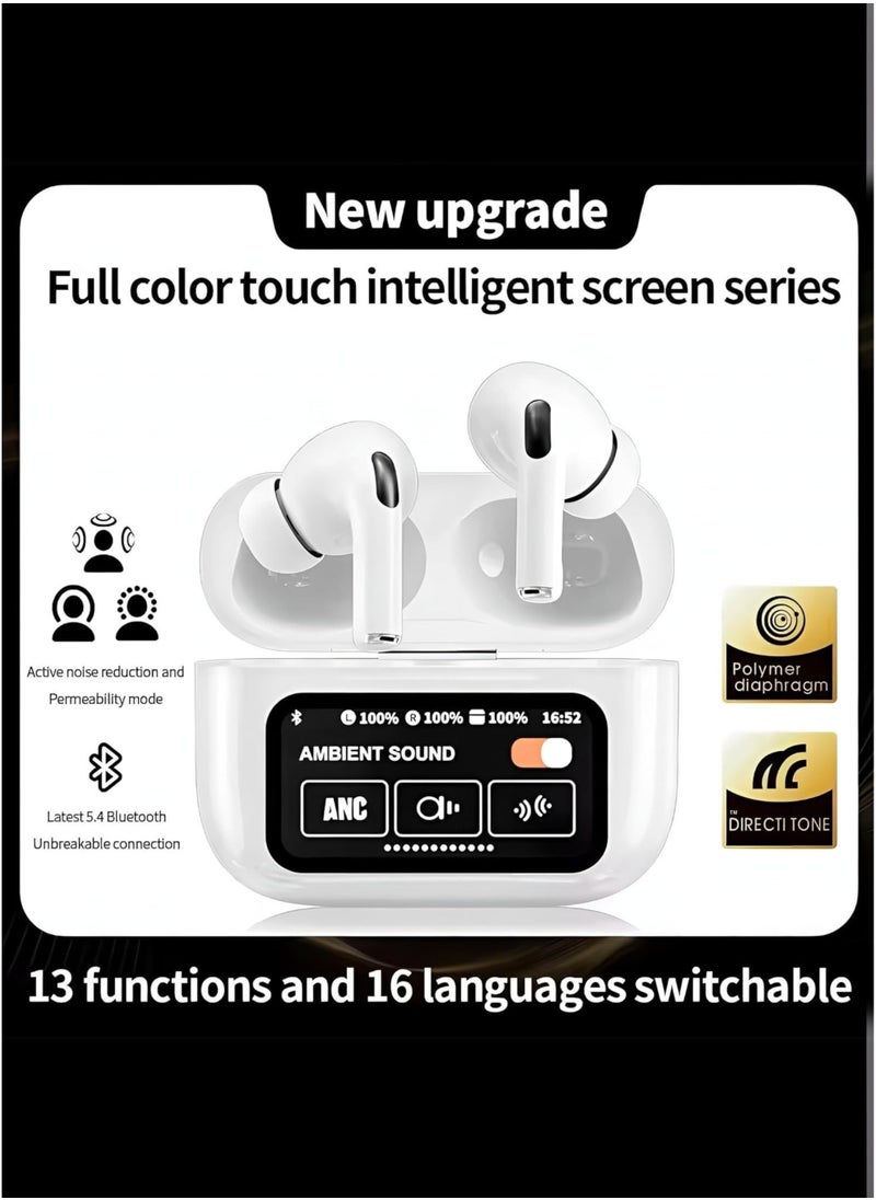 hoco. A9 Pro Premium TWS Earbuds with Touch Control, Bluetooth 5.4, Advanced ANC, Hi-Fi Audio, and Sleek Charging Case – Luxury Wireless Experience  - Image 4