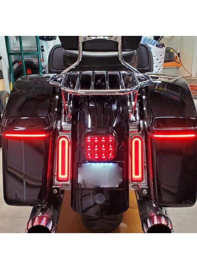 HDBUBALUS مصباح إشارة انعطاف LED خلفي مع ضوء فرامل متتابع يناسب دراجات هارلي تورينغ ستريت غايد رود غايد رود كينغ إليكترا غلايد ألترا ليمتد 2014-2022 - Image 4