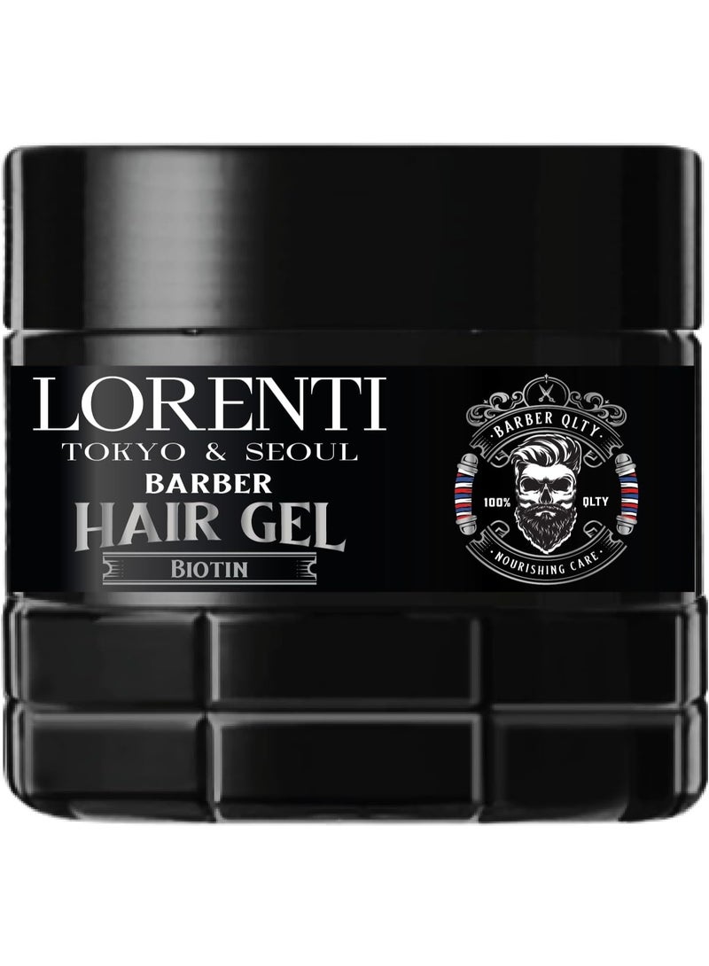 لورنتي جل تصفيف الشعر للرجال من لورينتي طوكيو وسيول، بيوتين، 500 مل، جل تصفيف الشعر للرجال، قوي التحمل - Image 1