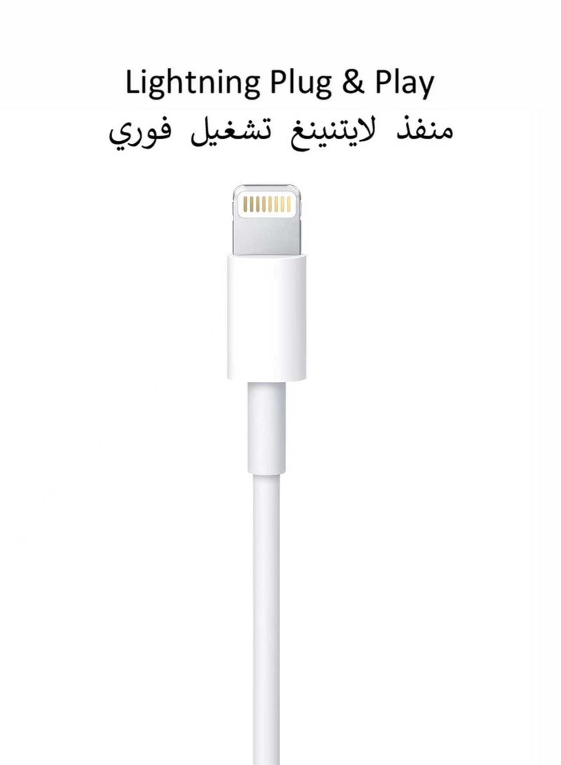 Tempo Wired Semi‑In‑Ear Earphones, Lightning Connector, Built‑in Microphone, Plug And Play Wired Headset - Image 5