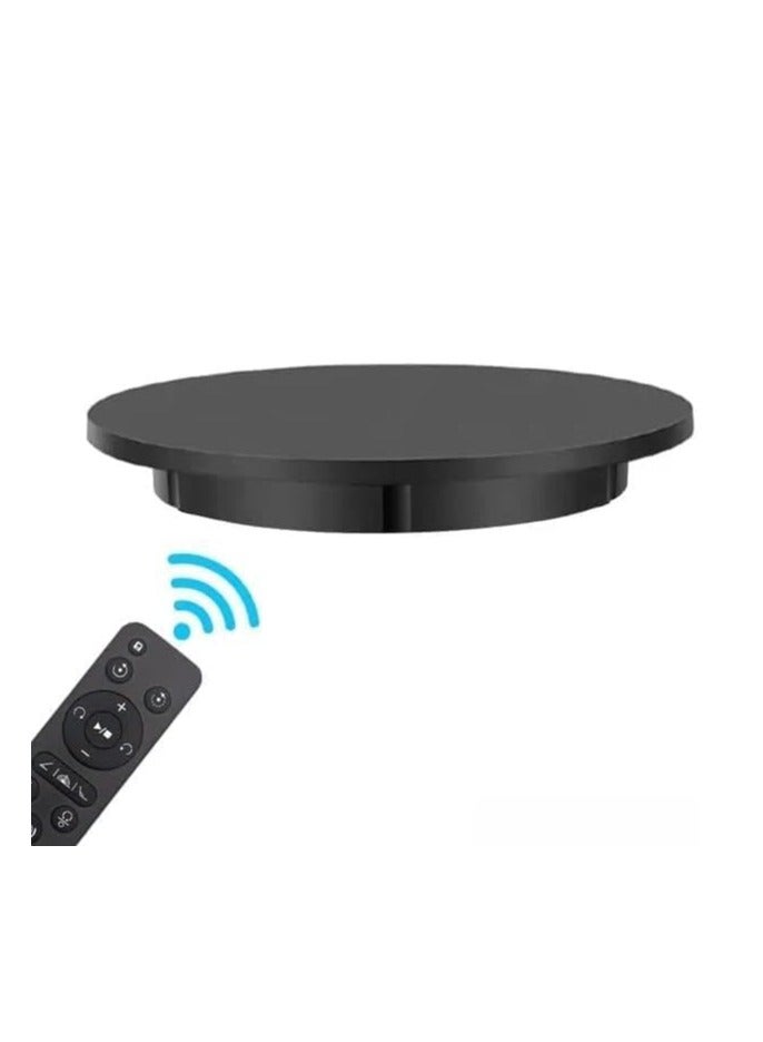 إكسريا Xria 60cm Motorized Rotating Display Stand 360° Electric Rotating Turntable Display Photo Booth 100KG Load size(white) - Image 5