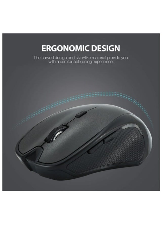 Haing فأرة لاسلكية 2.4G مع موصل Type C - Image 2