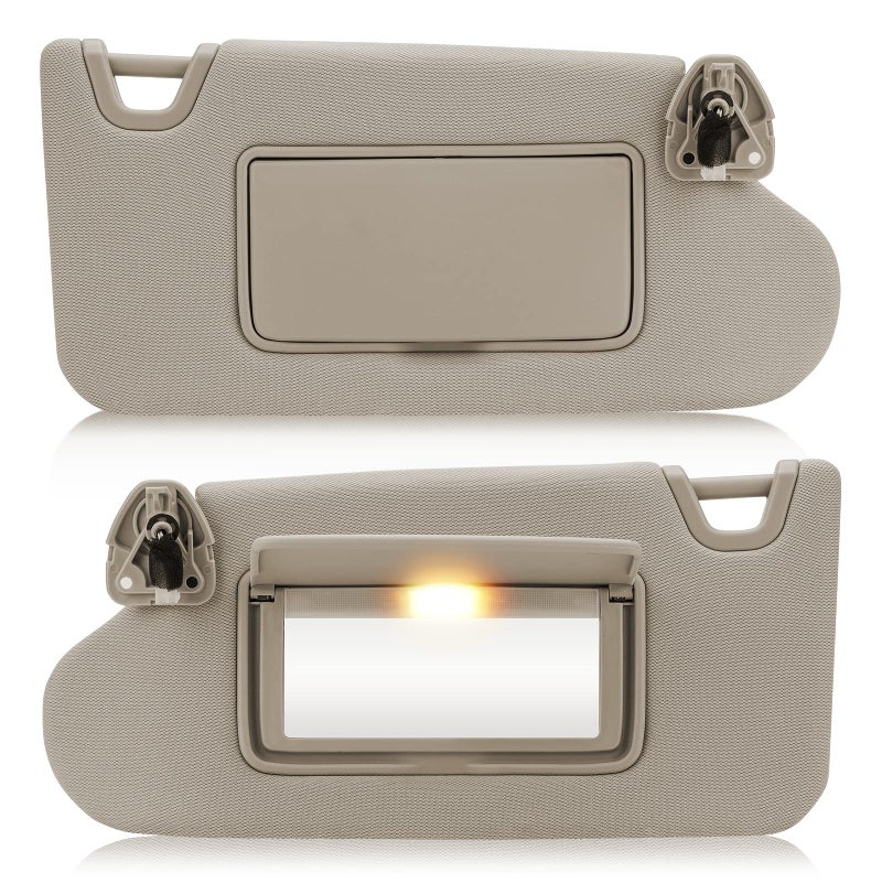 Left Right Driver Passenger Side Sun Visor for Nissan Altima 20132018 Replace for 964003TA2A 964013TA2A Beige Left Right side Sun Visor with Light