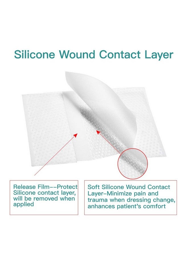 Dimora Dimora Silicone Wound Contact Layer, Non-adhering Dressing, Transparent Wound Dressing Pads, 3in x 4in (7.5cm x 10cm), 10 pcs - Image 4
