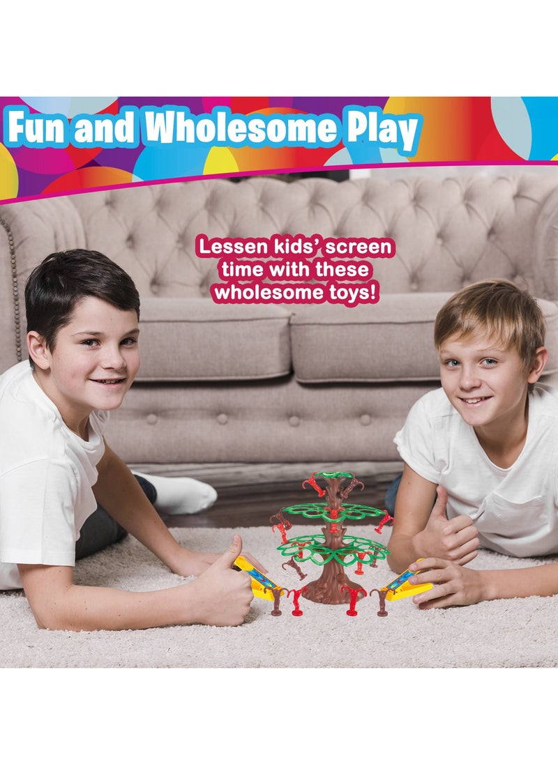 Home Smart - Home Smart Jumping Monkey Toy Game for Kids Family Board Game Swinging Sloths Tree Holiday Activity Game - Image 1