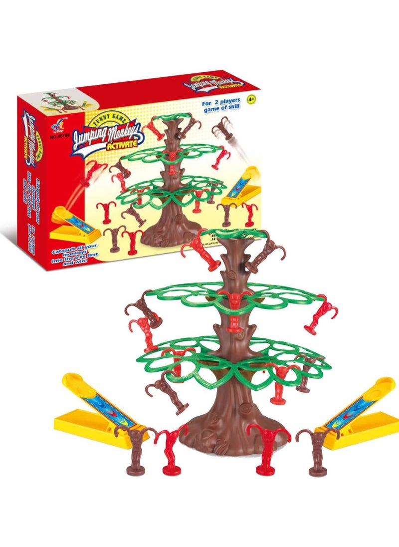 Home Smart - Home Smart Jumping Monkey Toy Game for Kids Family Board Game Swinging Sloths Tree Holiday Activity Game - Image 1