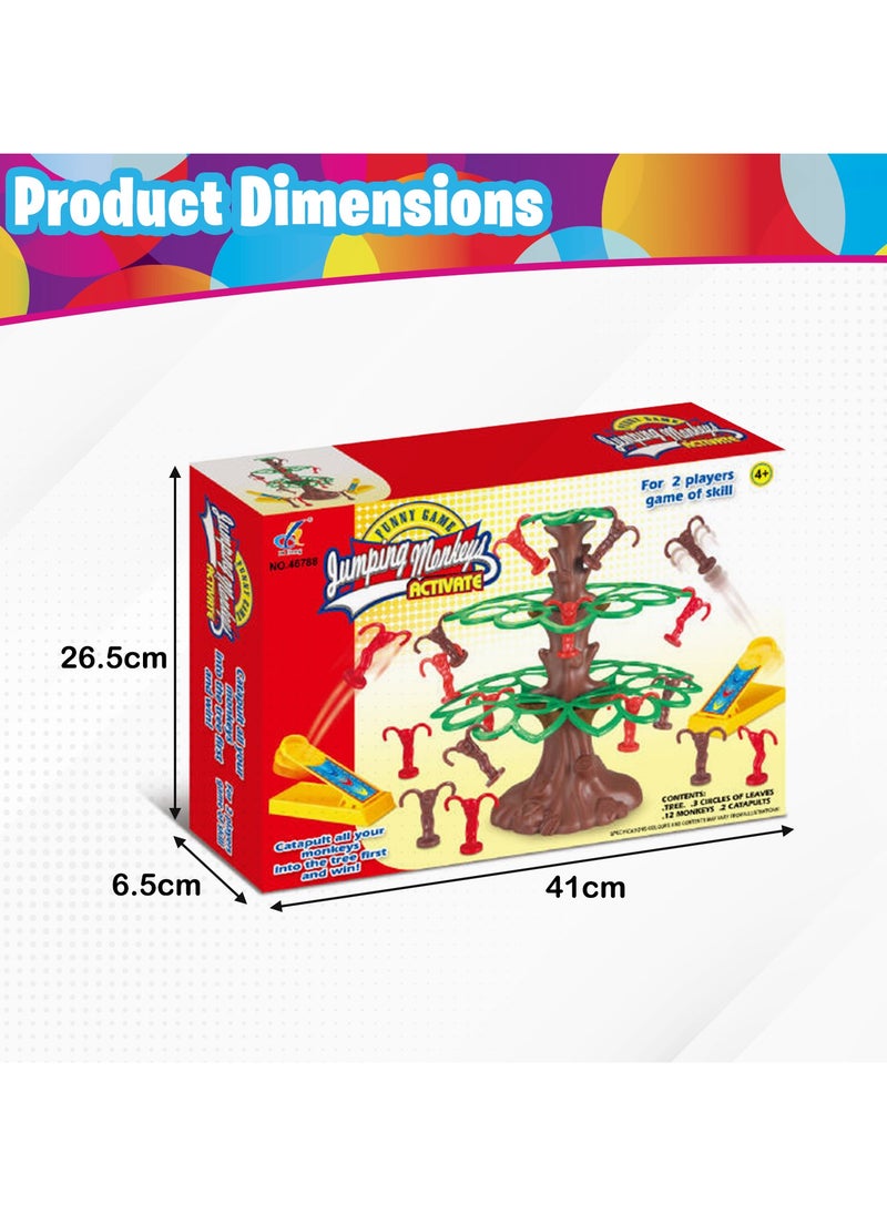 Home Smart - Home Smart Jumping Monkey Toy Game for Kids Family Board Game Swinging Sloths Tree Holiday Activity Game - Image 1