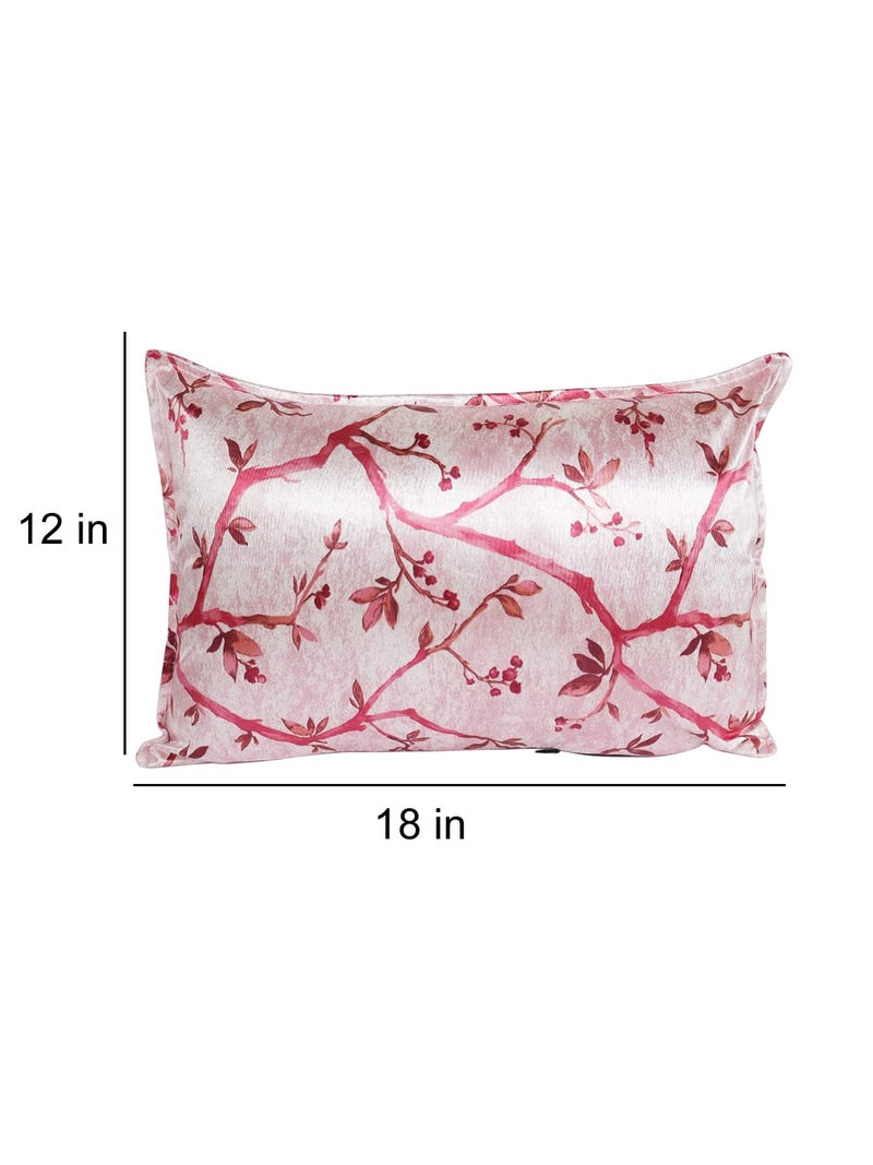 The Conversion Set of 2 Decorative sham/Baby/Rectangle Premium Pure Mercerized Satin Finish Pink Color, 2 pc Baby Pillow Cover - 12"x18" - Image 4