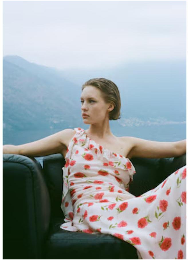 MANGO - Casual Floral Ruffled Dress - Image 1