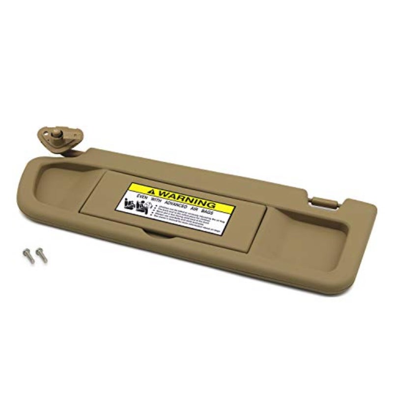 Beige Left Driver Side Sun Visor for Honda Civic 2006 2007 2008 2009 2010 2011 EX LX Sedan SI Coupe 83280-SNA-A01ZA - Image 1