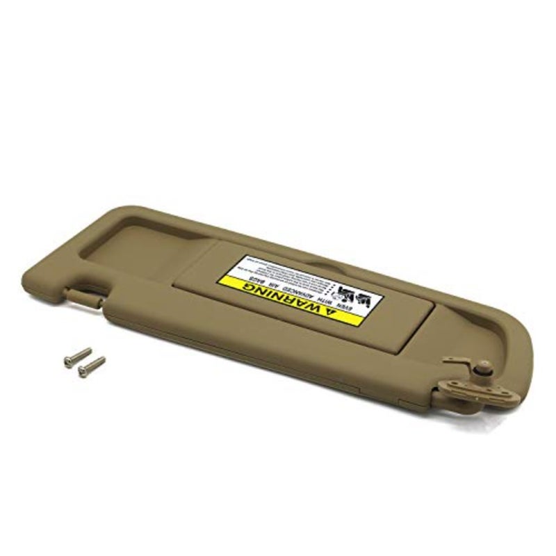 Beige Left Driver Side Sun Visor for Honda Civic 2006 2007 2008 2009 2010 2011 EX LX Sedan SI Coupe 83280-SNA-A01ZA - Image 3