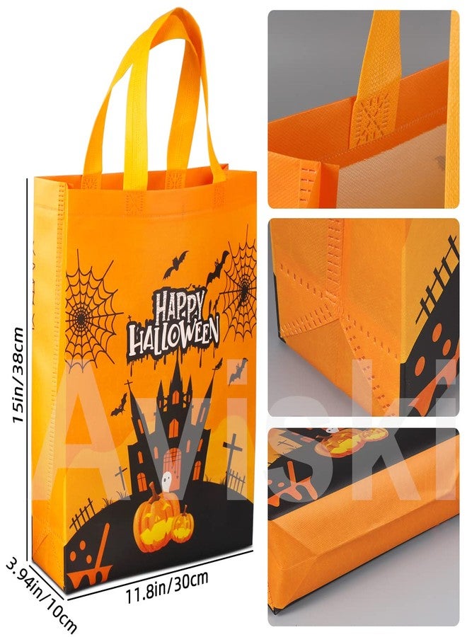 Aviski 6PCS Halloween Trick or Treat Bags, Non-Woven Large Gift Tote Bags with Handles for Gifts Wrapping, Party Supplies, 15 * 11.8 * 3.9inch - Image 2