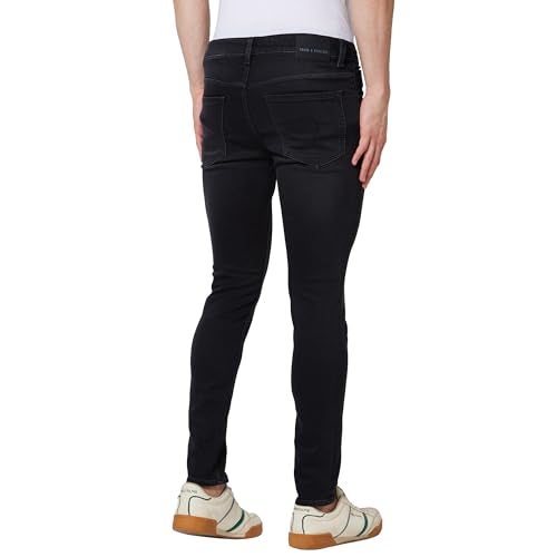 Spykar Low Rise Super Slim Fit Black Jeans for Men (Size: 38)-MDSS1BD017_Charcoal Black - Image 4