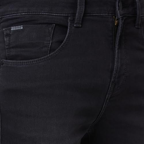 Spykar Low Rise Super Slim Fit Black Jeans for Men (Size: 38)-MDSS1BD017_Charcoal Black - Image 5