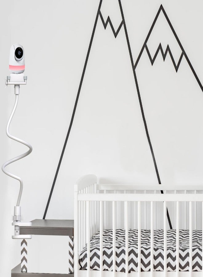 Derebir Baby Monitor Mount Stand Compatible with Babysense Max View HD S2/ V43 /V24 Camera Flexible Clip Clamp Holder Long Gooseneck Adjustable Baby Monitor Holder for Other 1/4 Camera Screw Stand - Image 3