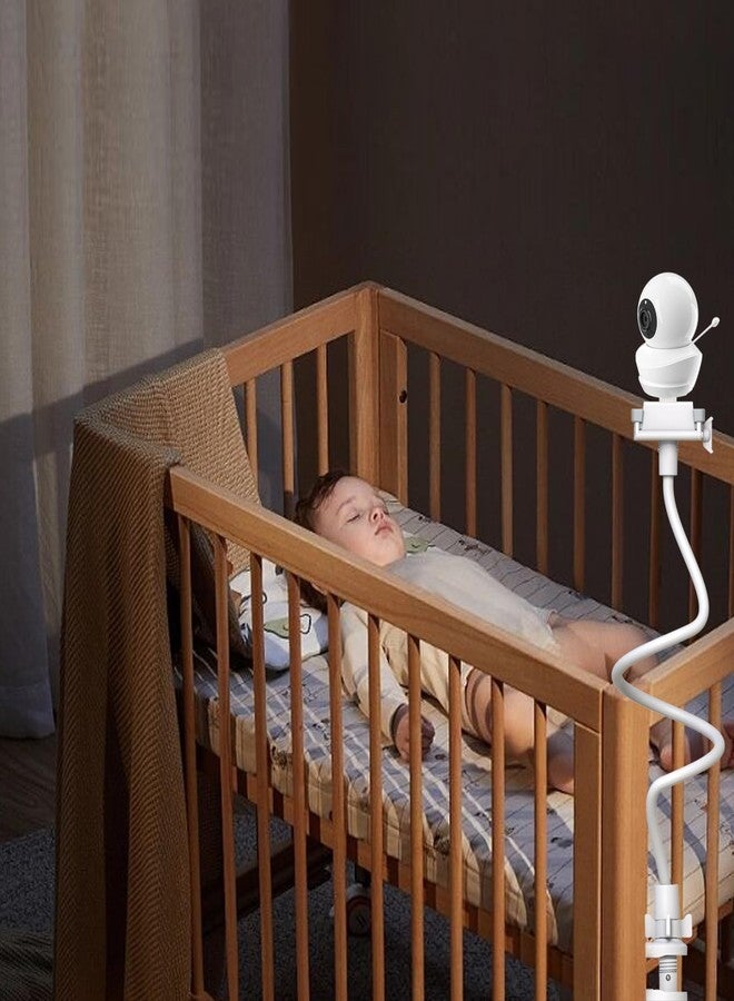 Derebir Baby Monitor Mount Stand Compatible with Babysense Max View HD S2/ V43 /V24 Camera Flexible Clip Clamp Holder Long Gooseneck Adjustable Baby Monitor Holder for Other 1/4 Camera Screw Stand - Image 2