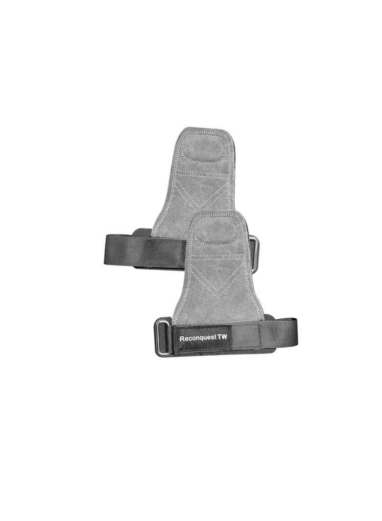 KYD 3 Layers of Cowhide Deadlift Gloves and Grip Pads, Weight Lifting Wrist Hooks Straps Wrist Straps for Weightlifting Alternative,Training Accessory - Image 4