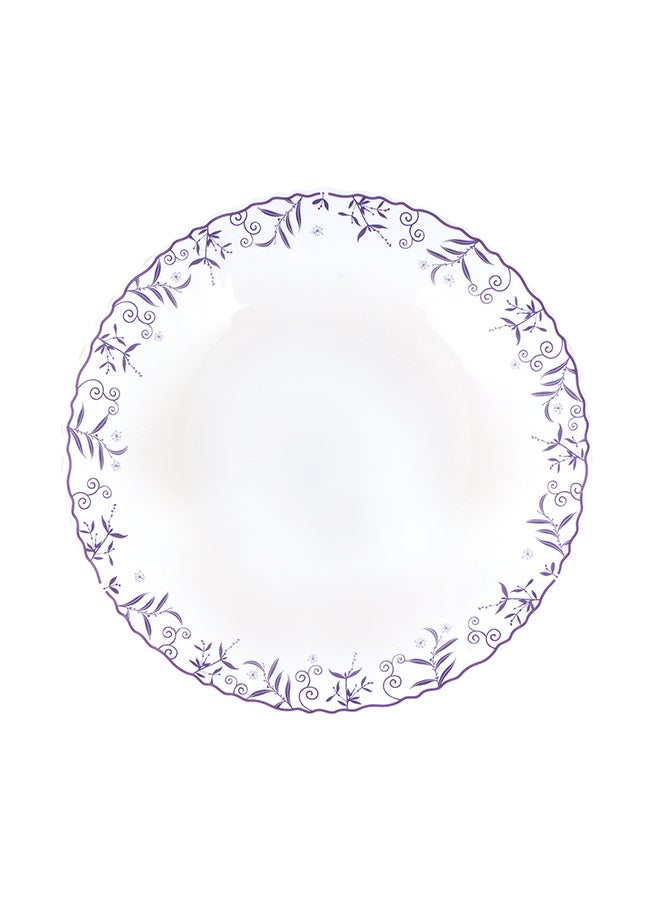 Royalford 7.5" Opalware Dessert Plate- RF12233| Premium-Quality, Light-Weight and Food-Grade Plate, Elegant and Durable| Dishwasher and Microwave Safe, Perfect for Serving Desserts Like Cake, Ice Cream, Pie, Etc. | White - Image 1