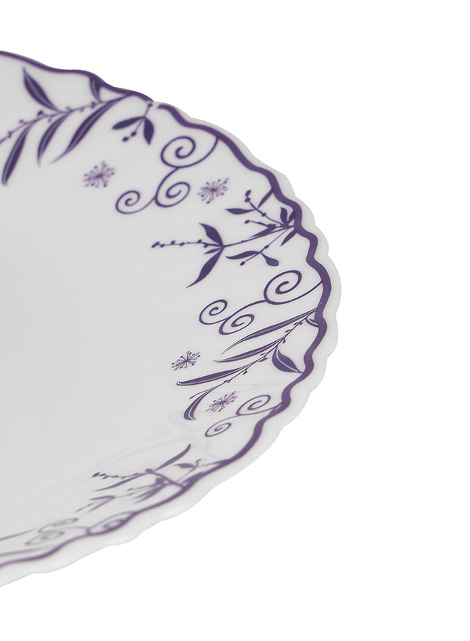 Royalford 7.5" Opalware Dessert Plate- RF12233| Premium-Quality, Light-Weight and Food-Grade Plate, Elegant and Durable| Dishwasher and Microwave Safe, Perfect for Serving Desserts Like Cake, Ice Cream, Pie, Etc. | White - Image 2