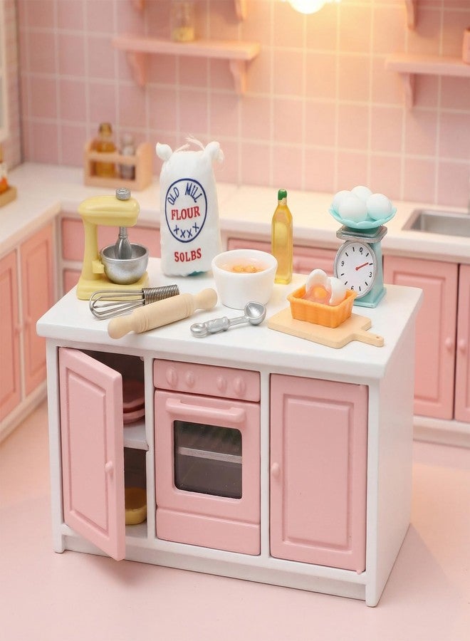 HaiFafafaing 15PCS Miniature Dollhouse Kitchen Accessories,1 12 Scale Mini Stuff with Stand Mixer, Kitchen Scale, Flour, Rolling Pin and Others,Mini Dollhouse Accessories - Image 4