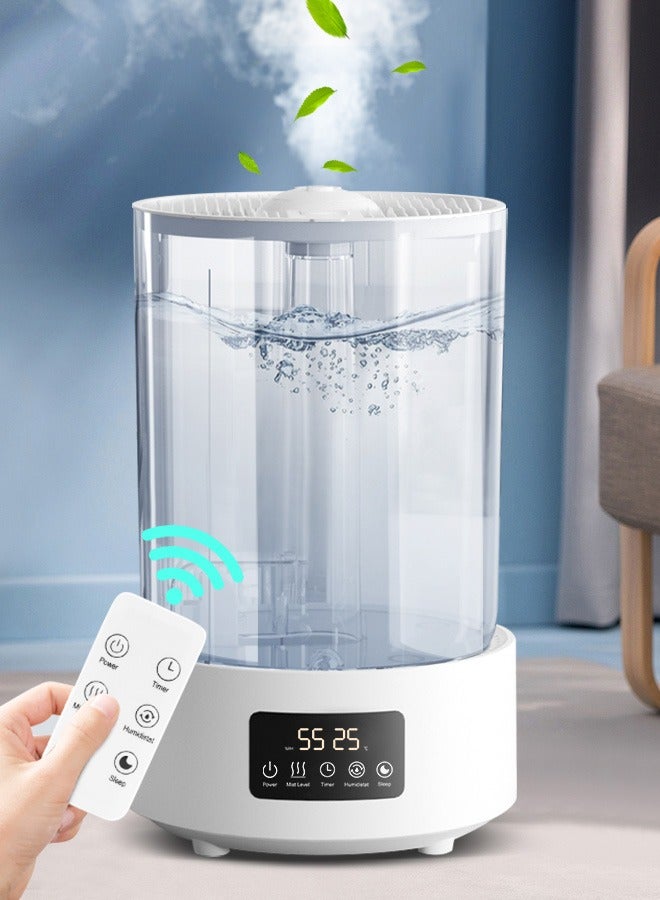 Necomi 5L Air Humidifiers, Essential Oil Diffuser, Ultrasonic Top Fill Cool Mist Humidifiers, with Timer and Night Light, Smart Humidistat Control for Bedroom Large Room - Image 1