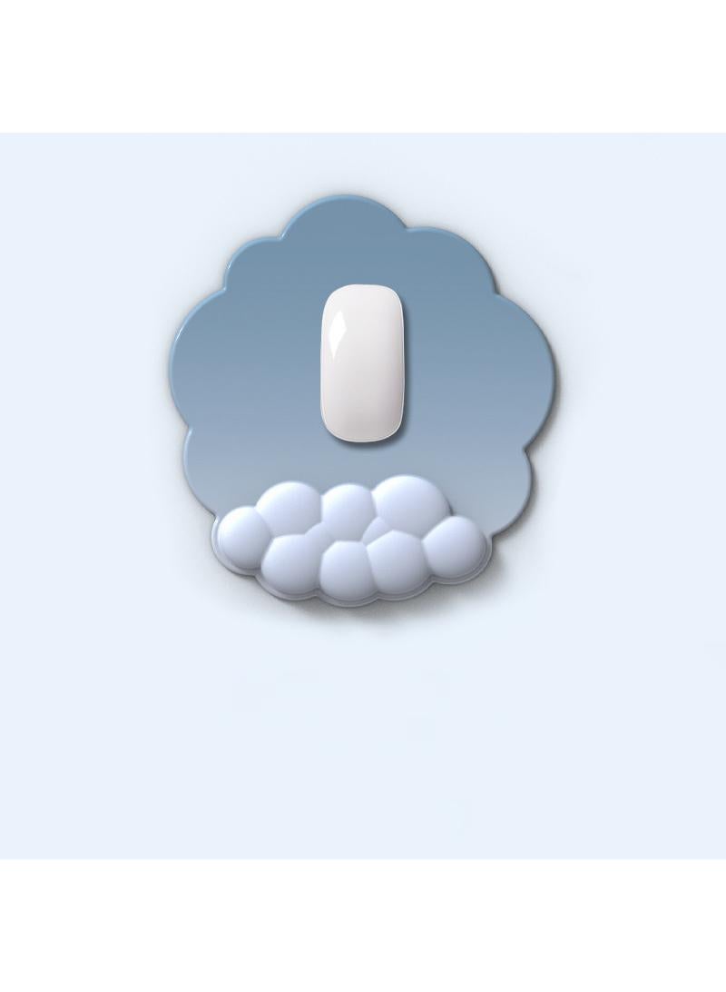 Y&D 2-Piece Office Keyboard Cloud Wrist Rest And High Density Memory Silicone Non Slip Base Mouse Pad - Image 2