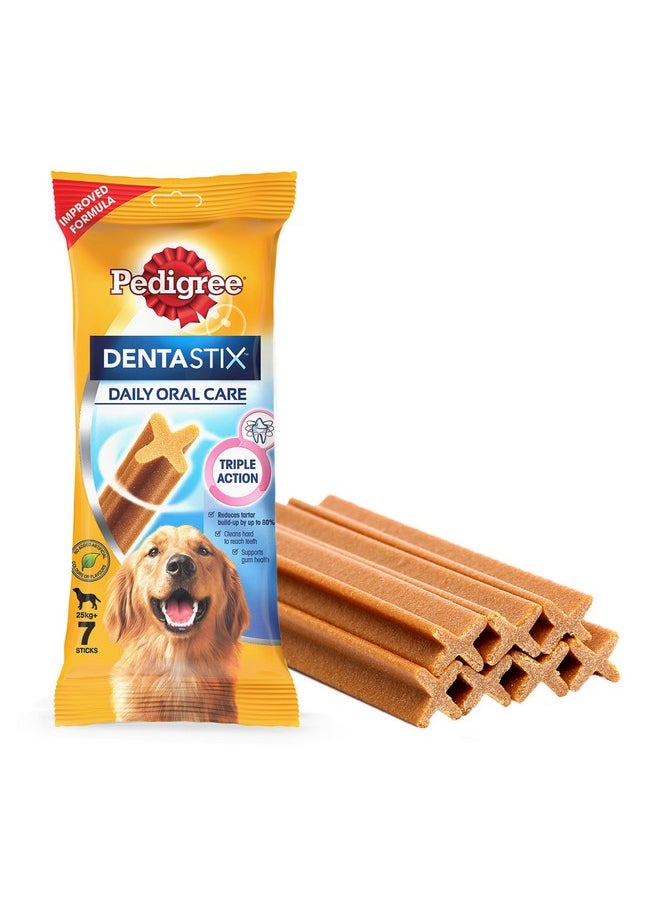 Pedigree Dentastix Large Breed (25 Kg+) Oral Care Dog Treat (Chew Sticks) 10 Packs (10 X 270G)  - Image 2