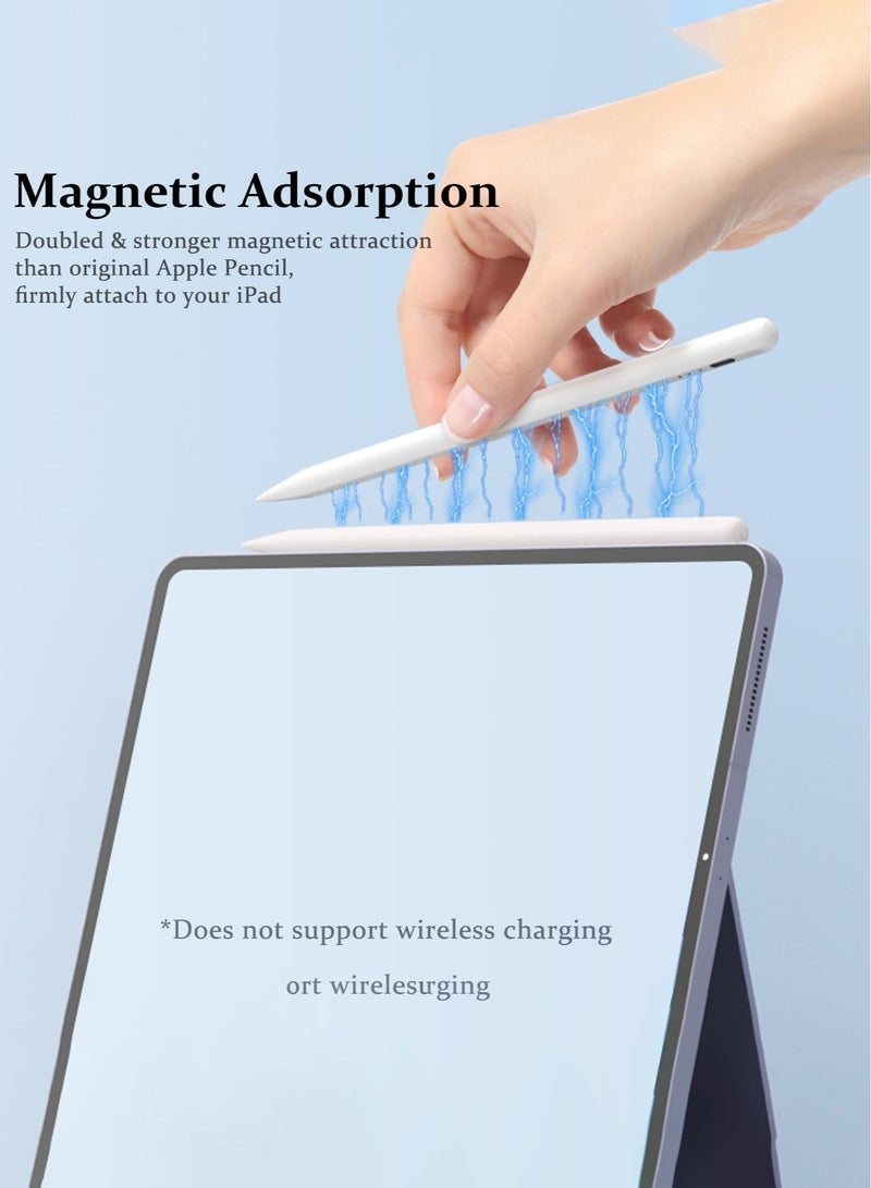 Captaintech Stylus Pen for iPad W/Palm Rejection Tilt Sensitivity,13 Mins Fully Charged,MEKO Active Touch Screen Apple Pencil Compatible W/iPad 6/7/8/9/10,iPad Pro12.9&11  - Image 4
