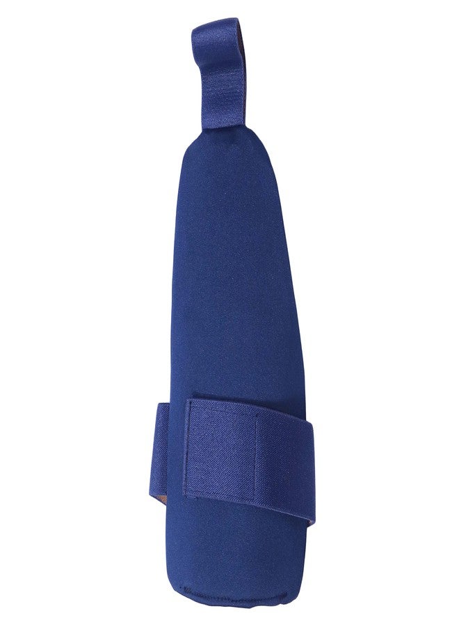SELF BELIEVE Babita Sports Cricket Pro Thigh Guard, Navy Blue, Adjustable Straps with Self-Believe Logo (Men's Righty) - Image 5