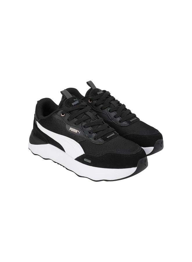 Puma Womens Runtamed Platform Black-White-Shadow Gray-Rose Gold Sneaker - 4 UK (39232402) - Image 5