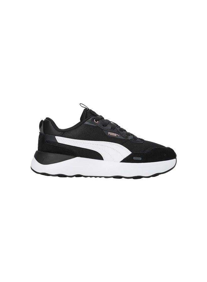 Puma Womens Runtamed Platform Black-White-Shadow Gray-Rose Gold Sneaker - 4 UK (39232402) - Image 3