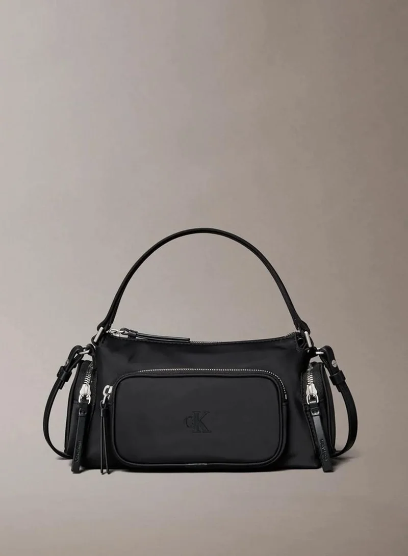 Calvin Klein Soft Satin Nylon Shoulder Bag