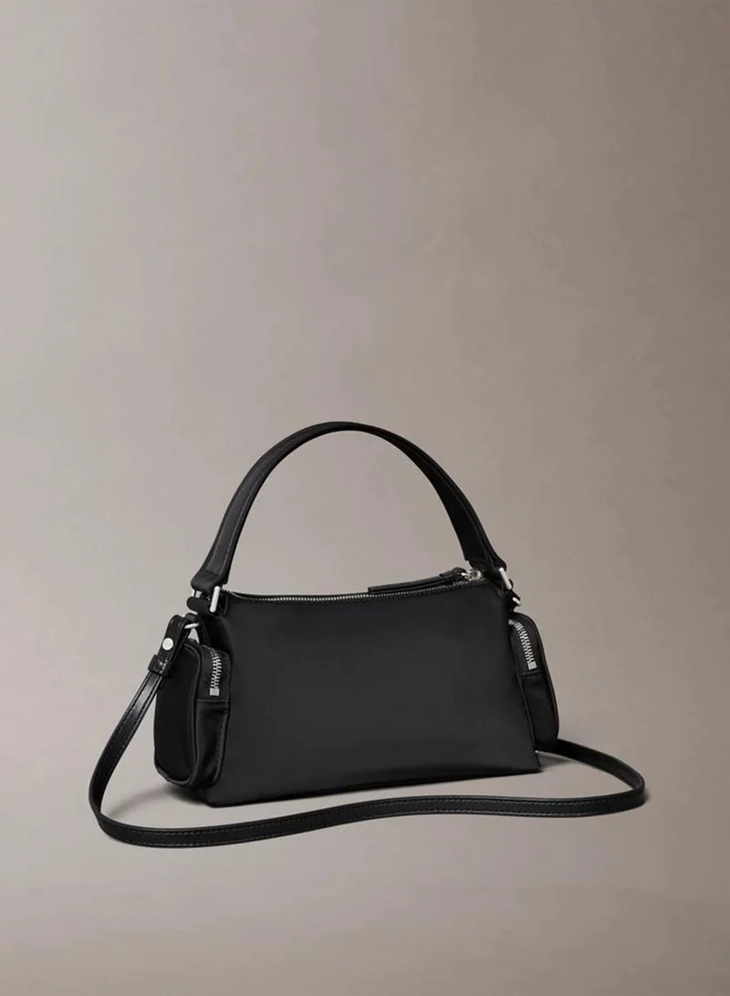 Calvin Klein Soft Satin Nylon Shoulder Bag