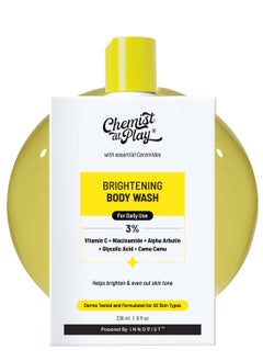 Chemist at Play Chemist at Play Brightening Body Wash | Vitamin C Bodywash for Glowing Skin | Fades Dark Spots | Evens out Skin Tone | Alpha Arbutin | 30X Vitamin C with Camu Camu | For Women & Men | 236mL  - Image 1