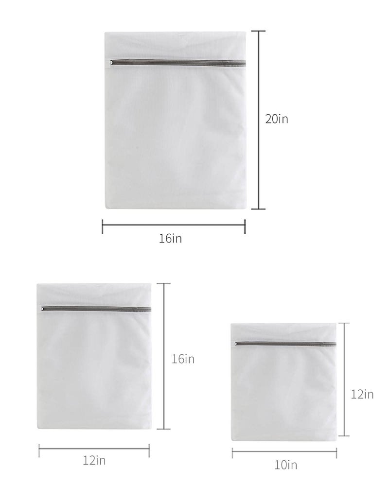 QiNZiN Lingerie Bags For Washing Delicates Small Fine Mesh Laundry Bags 3Pcs(1 Large 1 Medium 1 Small) - Image 3