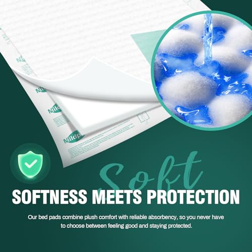 MILDPLUS Heavy Duty Underpads 30X36 25 Count Ultra Absorbent Chucks Pads 130 Grams Disposable Bed Pads with Strength Cloth Backing Incontinence Pads for Adults Kids or Pets - Image 5