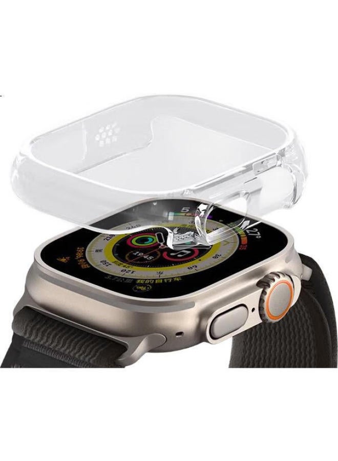 WP Compatible Apple Watch Protective Case, Apple Iwatch S10 Protective Cover Ultra2/1 Shockproof Crystal Clear Hollow Case, Transparent Color, 49Mm - Image 1