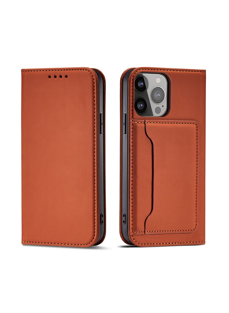 Loquat Suitable For iPhone Clamshell Type Solid Color Phone Case - Image 1