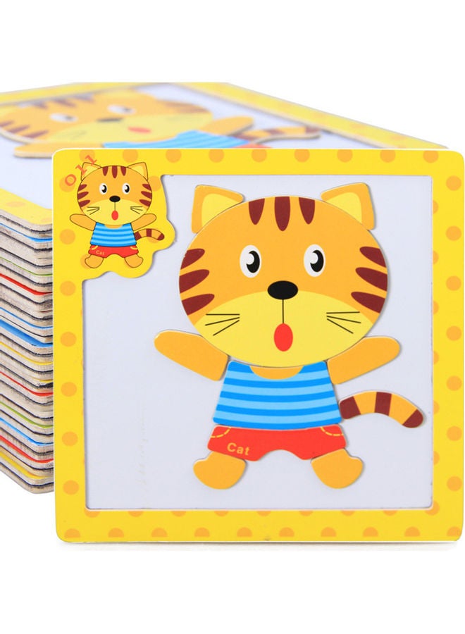 3D Educational Magnetic Wooden Jigsaw Puzzles Set - Image 3
