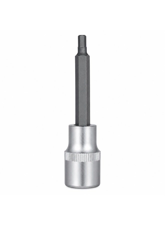 H5 Hex Bit Socket 1/2 Inch Drive, 4 Inch Long Chrome Vanadium Steel Allen Socket Tool for Ratchet, Car Repair, Workshop & DIY Maintenance - Image 1