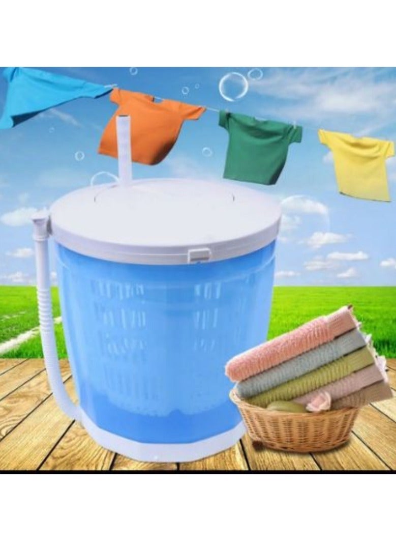 ارواق 2 في 1 المحمولة طوي غسالة مجفف دليل الملابس الداخلية الصغيرة جورب المدمجة تدور صندوق تخزين متعدد الوظائف دلو للماء - Image 1