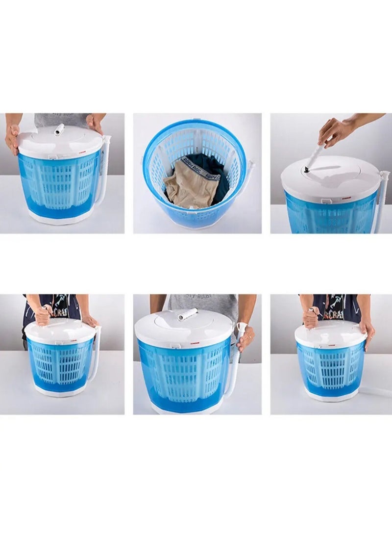 ارواق 2 في 1 المحمولة طوي غسالة مجفف دليل الملابس الداخلية الصغيرة جورب المدمجة تدور صندوق تخزين متعدد الوظائف دلو للماء - Image 2