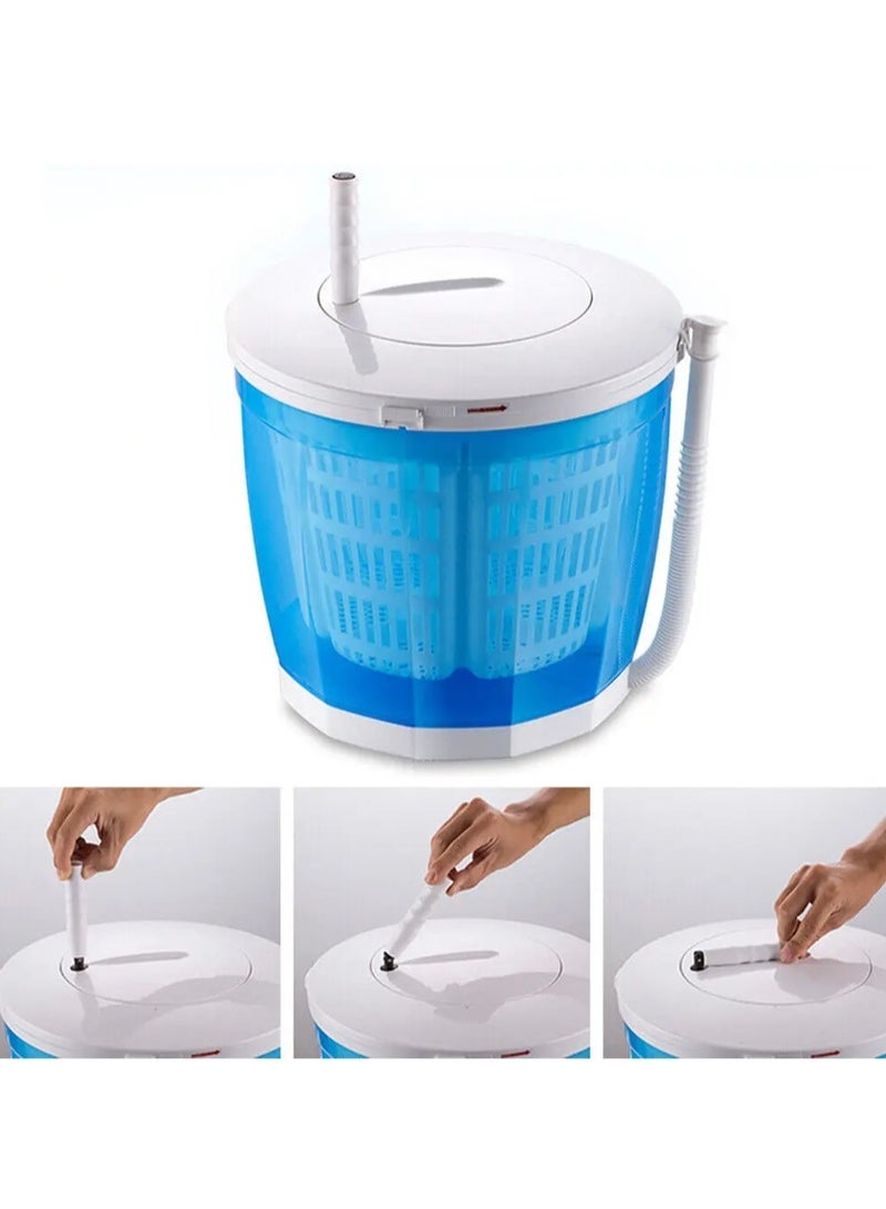 ارواق 2 في 1 المحمولة طوي غسالة مجفف دليل الملابس الداخلية الصغيرة جورب المدمجة تدور صندوق تخزين متعدد الوظائف دلو للماء - Image 5