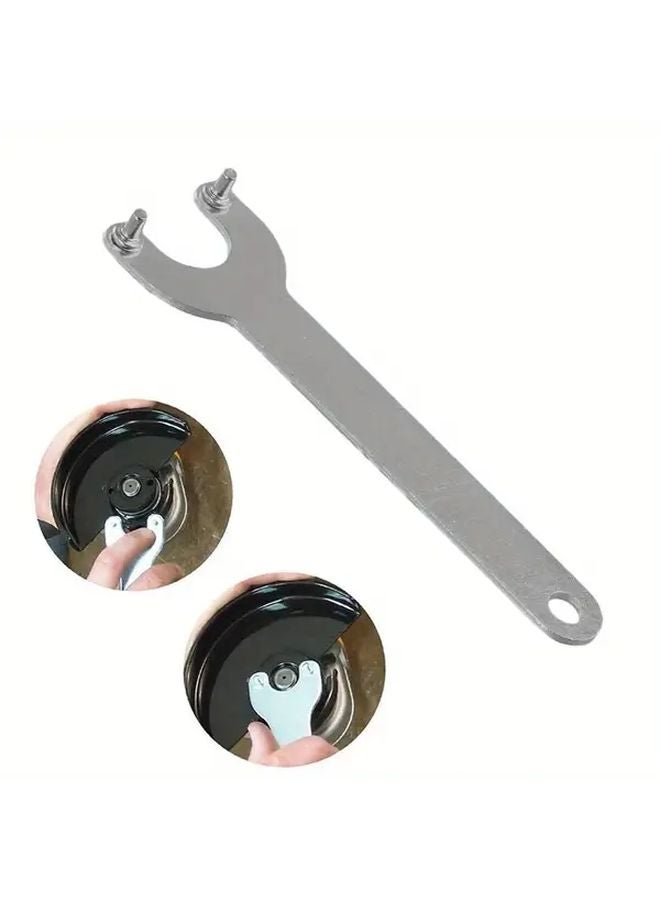 3PCS Silvery Angle Grinder Spanner Wrench Key Tool for Electric Drill Grinding Disc Replacement - Image 5