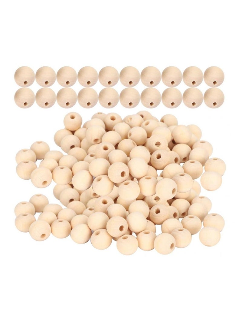 Alissa - Wooden Natural Beads,, Curtain Beads Rosary Beads  Natural Round DIY Wooden Beads for Family Friends Necklaces Necklaces(True color, 16mm-40pcs) - Image 1