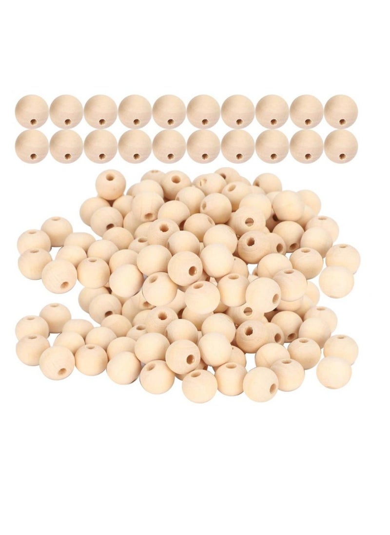 Alissa - Wooden Natural Beads,, Curtain Beads Rosary Beads  Natural Round DIY Wooden Beads for Family Friends Necklaces Necklaces(True color, 16mm-40pcs) - Image 1