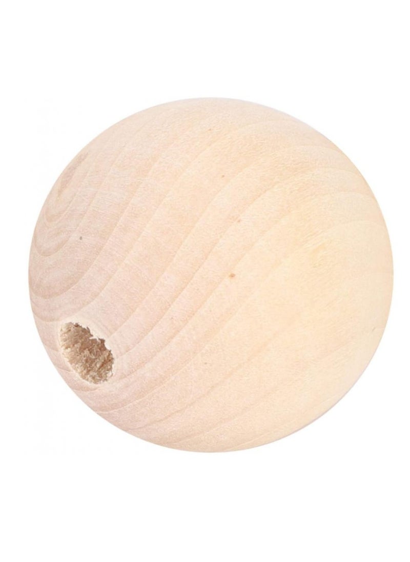 Alissa - Wooden Natural Beads,, Curtain Beads Rosary Beads  Natural Round DIY Wooden Beads for Family Friends Necklaces Necklaces(True color, 16mm-40pcs) - Image 1